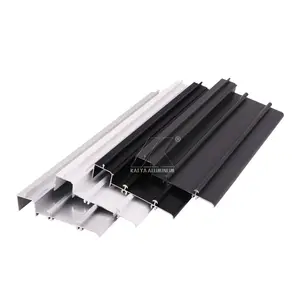 Powder coating black brown white color Thailand sliding window aluminum profiles from China