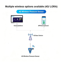 Vente flash - Capteur de pression sous-marin LoRa Lorawan GPRS 4G MQTT, transducteur de pression, alimenté par batterie, capteur de pression hydraulique