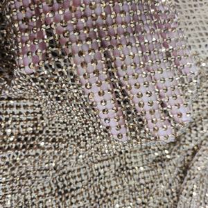 Tela <span class=keywords><strong>de</strong></span> red elástica <span class=keywords><strong>de</strong></span> diamantes <span class=keywords><strong>de</strong></span> imitación redondos con piedras preciosas <span class=keywords><strong>de</strong></span> cristal dorado brillante para ropa <span class=keywords><strong>Sexy</strong></span> <span class=keywords><strong>de</strong></span> mujer DIY - Product Image 3