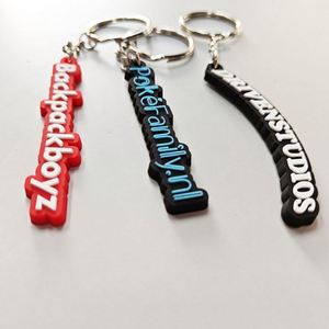 Hot Popular Customized Promotional Anime PVC Keychains UV Printed Gifts Wholesale Rubber Material - Product Image 4