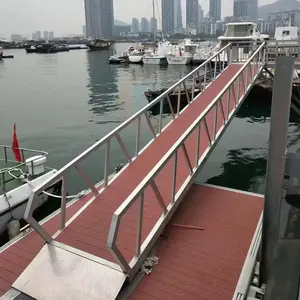 Tùy chỉnh biển nhôm gangway nổi Dock truy cập cầu được sử dụng cho phà và quay