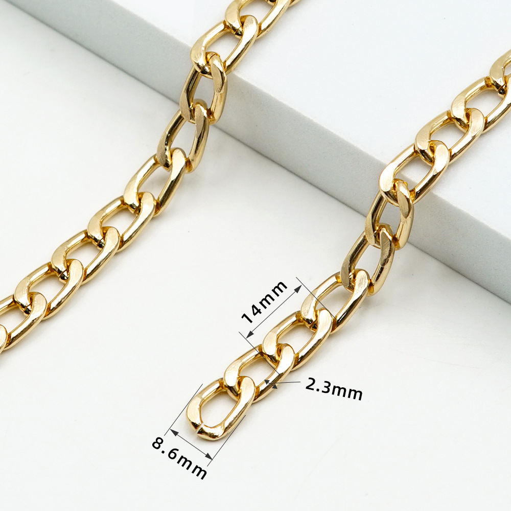 โซ่อลูมิเนียม KC Gold ขนาด 14*8.6*2.3 มม.