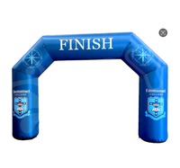Arche de course gonflable personnalisée avec souffleur intégré, arche de départ/arrivée de marque pour événements sportifs de marathon et de cyclisme