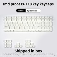 Teclas Zornher con Diseño de Telaraña, Tecnología IMD, Impresión Lateral, Retroiluminadas, Cubierta de Teclado Mecánico, PBT Duradero para Juegos