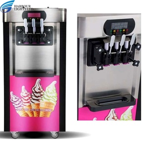 Nhà Máy Giá Máy làm kem 3 hương vị mềm <span class=keywords><strong>Ice</strong></span> <span class=keywords><strong>Cream</strong></span> Maker tự động Máy snack cho món tráng miệng cửa hàng - Product Image 4