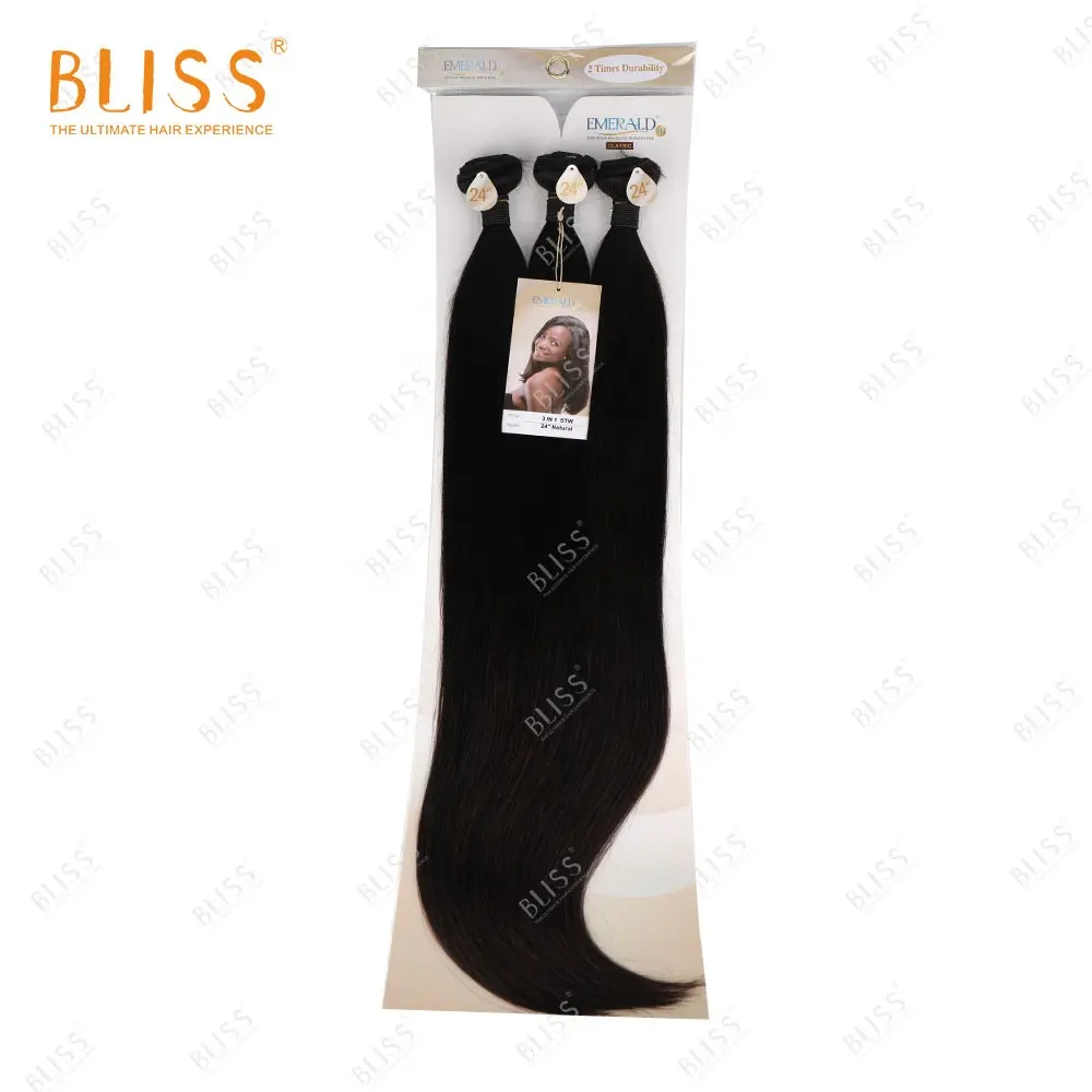 Bliss 3 In 1 Hot Selling 100% Unprocessed Straight Hair Bundles Set Brazilian Indian Human Hair Bundles for Black Women