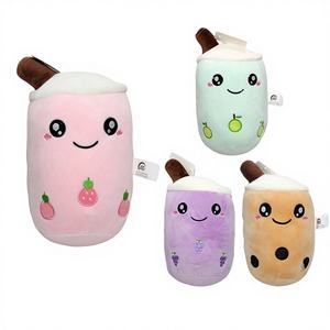 Gobelet à bulles de thé de 8 pouces en peluche durable, 48 pièces/boîte, gobelets à bec gonflables de dessin animé pour enfants, modèle chinois AL1145 - Product Image 1