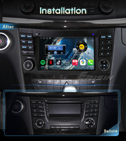 Autoradio Android 14.0 DSP 7 pouces Octa-Core pour Mercedes-Benz Classe CLS W219 Lecteur DVD de voiture Erisin ES6681E