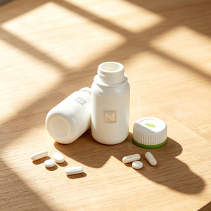 Envase de Plástico HDPE para Pastillas con Tapa de Rosca, Frasco de Boca Ancha para Medicamentos y Suplementos, para Envasado Farmacéutico - Product Image 2