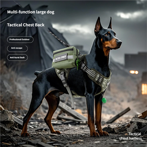 Harnais <span class=keywords><strong>pour</strong></span> petit chien multifonctionnel, écologique, personnalisé, en PU, sportif, tendance, motif uni, anti-morsure, <span class=keywords><strong>laisse</strong></span> - Product Image 4