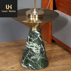 Mesa Auxiliar de Estilo Nórdico de Alta Calidad para el Hogar, Base de Mármol, Acero Inoxidable, Tapa Dorada, Mesa de <span class=keywords><strong>Centro</strong></span> para Café - Product Image 5