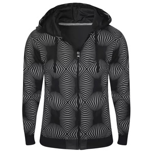 Vente en gros 100% sweats à capuche lourds en coton avec fermeture éclair surdimensionnée sans cordon de serrage Double fermeture éclair vêtements d'hiver en polaire brodés avec logo personnalisé - Product Image 1