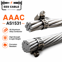 Cable desnudo de aleación de aluminio AAAC de 34.36MM, 506.1MM, 307MM, el más vendido, para uso aéreo, AS 1531, precio de fábrica