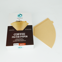 Filtre à café en papier conique incurvé à ajustement parfait, sans fuite latérale, pour outil de préparation du café domestique