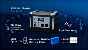2400W 3000W Portable Solar Power Station With <b>UPS</b> Pure Sine Wave <b>Battery</b> Solar Panels & Car Charging 500w 1500W 2400W 3000w 5000 - Product Image 1