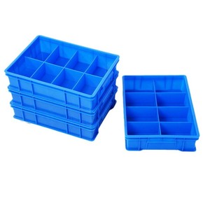 Stackable Divider hộp lưu trữ các bộ phận nhựa bin tổ chức với khoang cho phần cứng và các thành phần thùng phong cách Thùng - Product Image 1