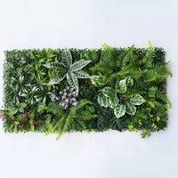Mur végétal artificiel d'intérieur, panneau de plantes verticales artificielles pour clôture de jardin, décoration extérieure