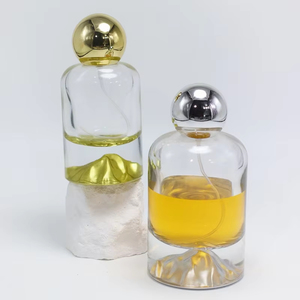Botellas de Perfume de Vidrio Cilíndricas de 30ml, 50ml y 100ml con Base Dorada, Plateada, Azul, Roja y Verde para Regalo o Fragancia - Product Image 2