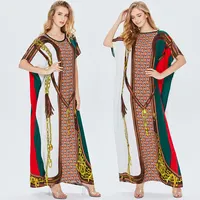 CUCCI Mùa Hè Thiết Kế Sang Trọng Thời Trang Lady Robe Casual Kaftan Dresses Cho Hồi Giáo Phụ Nữ Quần Áo Mặc Dài Maxi Dress