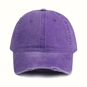 Wholesale Custom Logo Vintage Cotton Unstructured Dad Hats Solid Color Distressed Washed Baseball Caps Sporty Image Breathable - Product Image 2