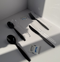 Cuillère à thé biodégradable personnalisée de 8 pouces, jetable, moderne, longue, en plastique, pour les voyages