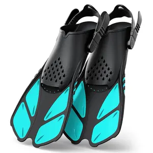 Training Snorkeling Gear Swimming Flippers Custom Logo Adjustable PP Blade Freediving Diving Fins
