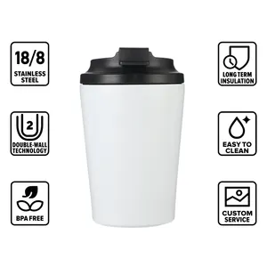 350Ml 500Ml 304 Stainless Steel Screw Lid Coffee Mug Tumbler Car Travel Mug With Custom Logo