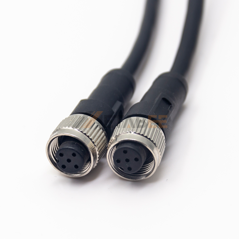 M12 Female to Female Straight Cable