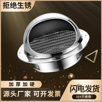 Capuchon d'évent en forme de boule en acier inoxydable pour échappement de fumée coupe-vent pour sous-sol atelier mur extérieur salon emballage en carton