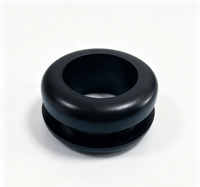 Cache-trou de câblage de bureau noir/blanc en plastique et caoutchouc, organisateur de fils pour table de bureau et ordinateur, passe-câbles