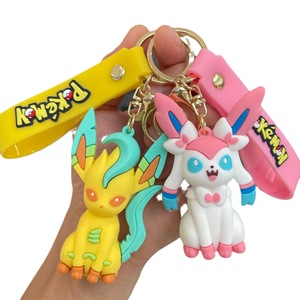 Porte-clés <span class=keywords><strong>Pok</strong></span>émon Famille Eevee Pikachu Pendentif de sac à dos Figurine - Product Image 6