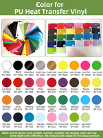 Venta al por mayor de vinilo de transferencia de calor imprimible Pu rollo de corte Plotter fluorescente pegajoso PU Transferencia de Calor vinilo para camisetas Textil