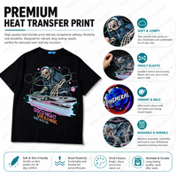 Transferts de chaleur de marque personnalisée flocage de transfert de chaleur impression de transfert de chaleur épais en vinyle pour t-shirts