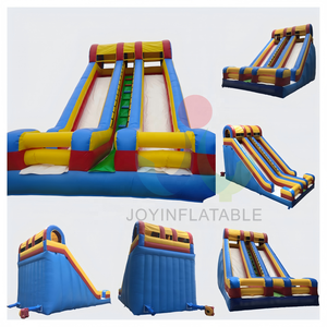 Glissière sèche gonflable à double voie en PVC de qualité commerciale à usage domestique extérieur pour enfants adultes activités sportives d'arrière-cour - Product Image 2