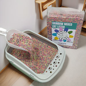 Vente en gros label privé litière <span class=keywords><strong>pour</strong></span> <span class=keywords><strong>chat</strong></span> arc-en-ciel tofu sable bentonite étape fraîche motif de boule agglomérante prix bon marché litière <span class=keywords><strong>pour</strong></span> <span class=keywords><strong>chat</strong></span> - Product Image 6