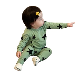 Ensemble de pyjamas décontractés pour enfants en gros – Vêtements de nuit à manches longues pour bébés filles et garçons - Product Image 1