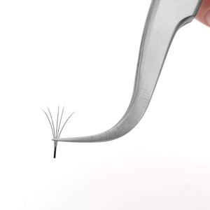 Pince à cils d'isolation de volume d'acier inoxydable de marque privée avec la pointe de fibre - Product Image 3