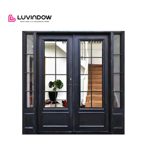 Customized Quality <strong>Metal</strong> Entrance Door Exterior <strong>Metal</strong> and Glass Entry Door Anti-burglary Solid Custom Entry Door