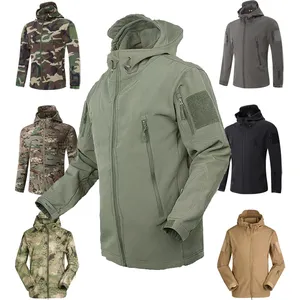 Jaqueta Softshell XXL masculina respirável impermeável, resistente ao desgaste e desgaste, com desenho de pele de tubarão para atividades ao ar livre, como caminhadas, chuva