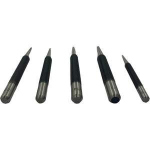 Juego de punzones de precisión de 5 piezas, 120 mm, acero de alta velocidad, tipo R, sin recubrimiento, vástago de 6 mm para herramientas de metal y carpintería - Product Image 6