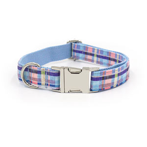 Tending 2025 hebillas de plata para collares de perro <span class=keywords><strong>Collar</strong></span> de mascota personalizado para perro grande Patrón diferente Correa de perro de poliéster Sin juego - Product Image 4