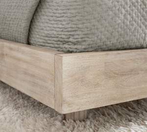 Home Furniture Technical Upholstered <b>Platform</b> Wood <b>Bed</b> <b>Double</b> <b>Bed</b> Solid Wooden Frame - Product Image 6