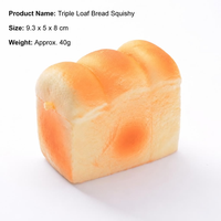 Jouet Squishy en forme de pain de simulation, à remontée lente, parfumé, anti-stress à presser, accessoire de boulangerie factice, cadeau de décompression pour enfants