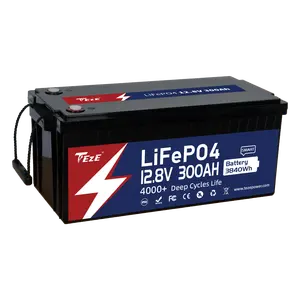 Lifepo4 12v pil lityum iyon batarya paket 12V 24v solar 200ah 300ah 12v lifepo4 pil güneş için