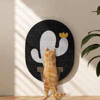 Griffoir mural vertical pour chat en forme de cactus, en bois et papier écologiques, durable et résistant aux griffures, jouet pour chat