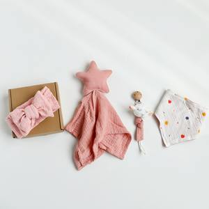 Coffret cadeau jouet confort nouveau-né, serviette confort bébé, couverture de sécurité bébé, porte-bébé, <span class=keywords><strong>attache</strong></span>-sucette coffret cadeau douche bébé - Product Image 2