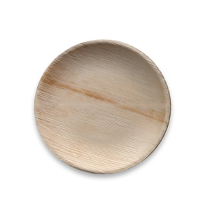 Plato Redondo Plano Desechable Ecológico de Hoja de Palma de 20 cm - Product Image 1