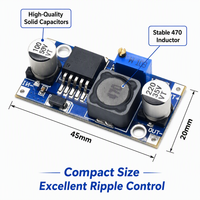 CA-2596 3A 4.5-40V Convertisseur DC-DC abaisseur réglable avec affichage voltmètre LED pour projet DIY OEM