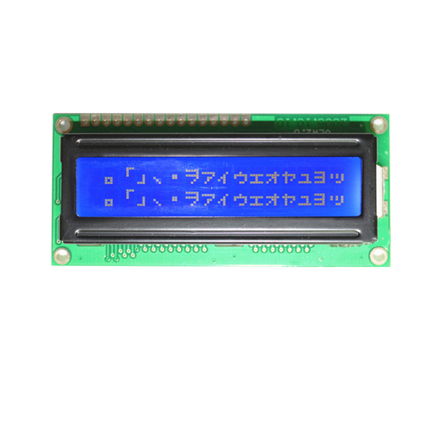 High Quality 1602 Yellow-Green Backlight STN Transflective Reflective Character LCD Module Standard Size 16x2 3-5V