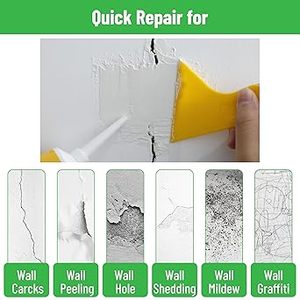 Kit de réparation de cloisons sèches, 3 pièces de pâte de réparation de mur (120g chacune), mastic pour trous de mur, kit de réparation de mur - Product Image 5